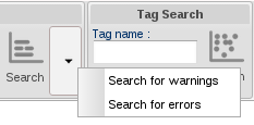 Error and warning searches