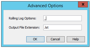 Metadata configured logfile pattern