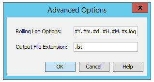 Metadata configured logfile pattern